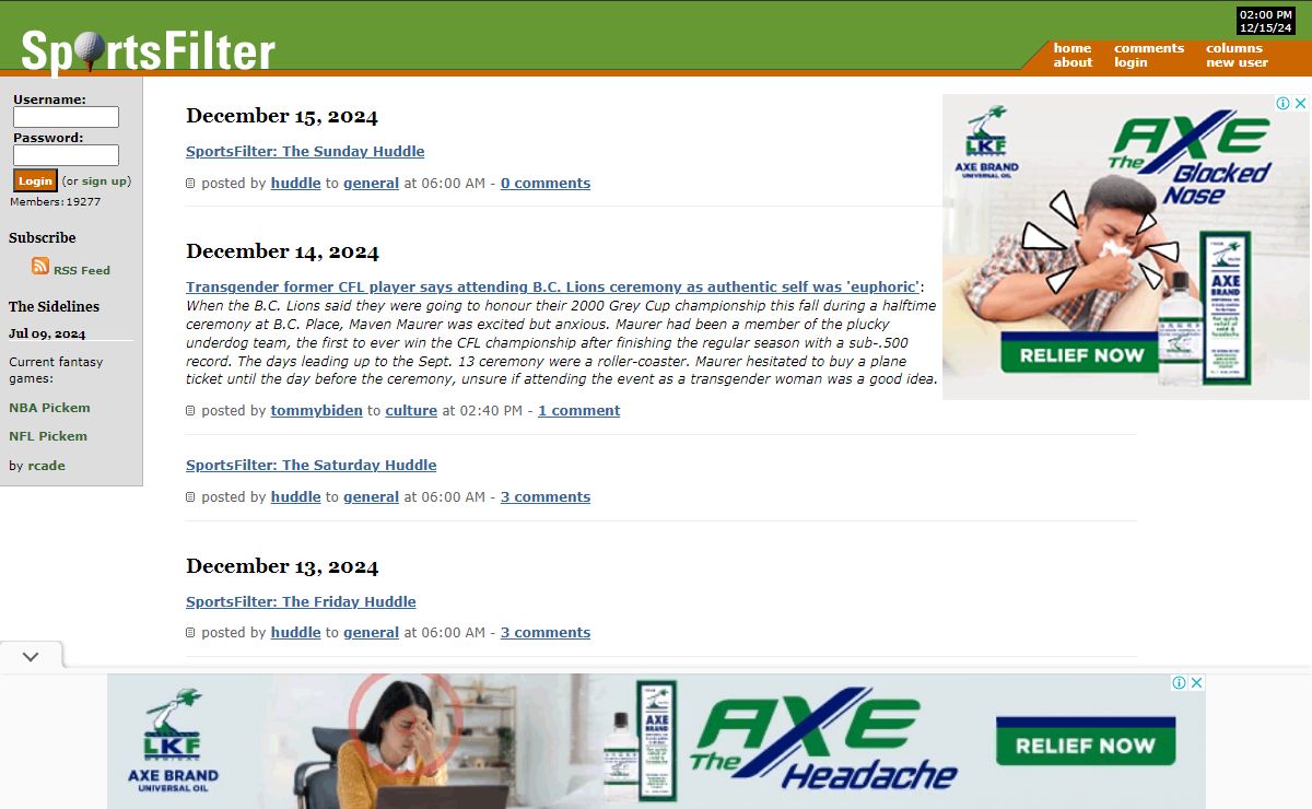 SportsFilter