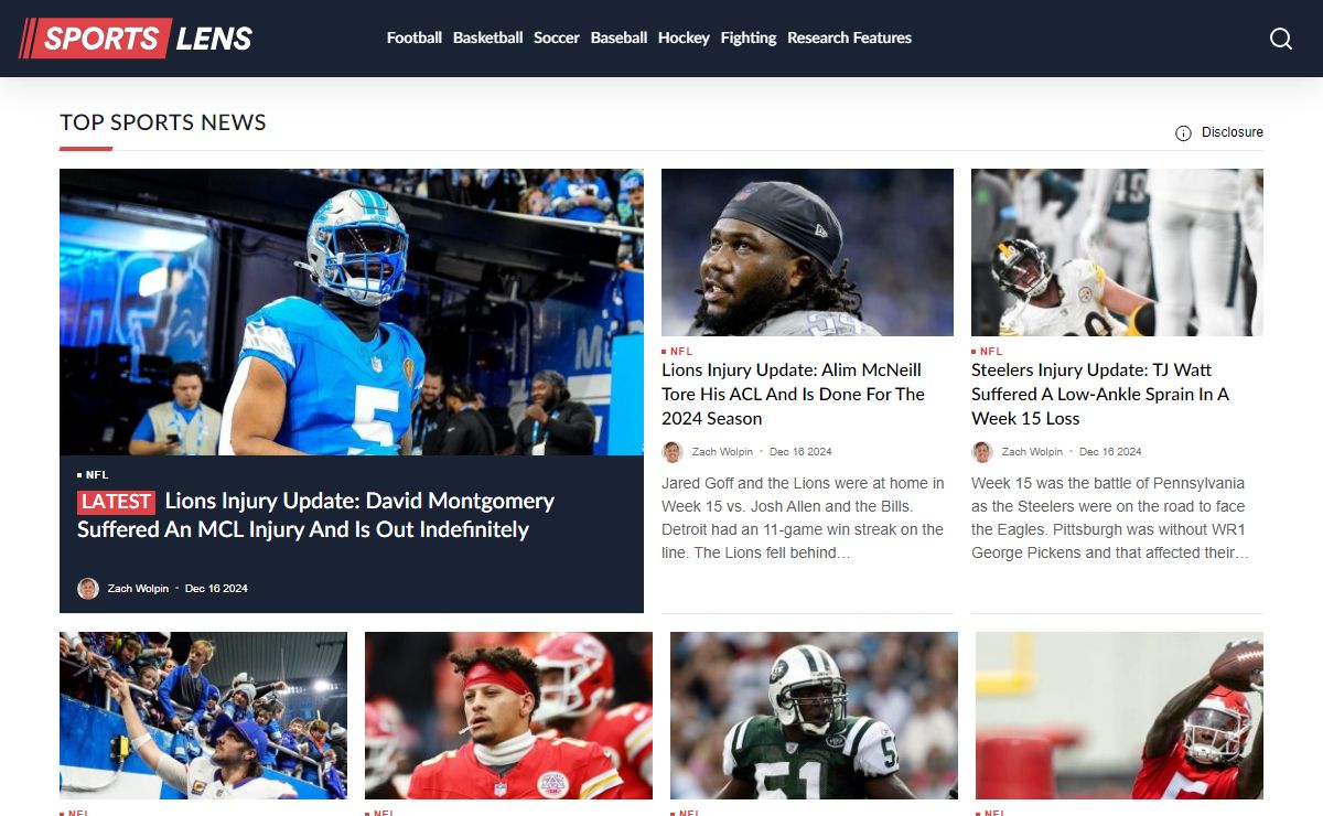 Sportslens.com - NFL, NBA, NHL, MLB News, Rumors & Betting Picks