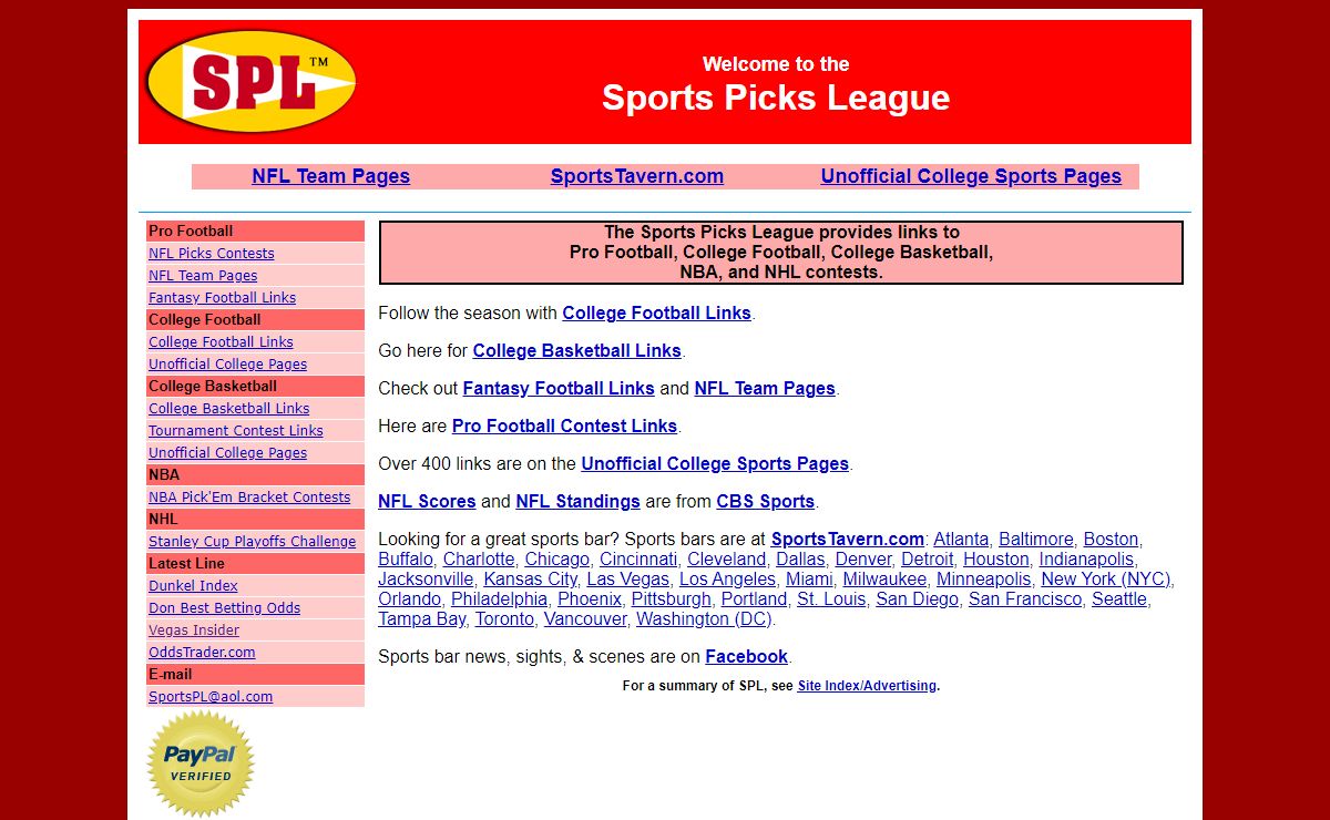 Welcome to the National Sports Picks League