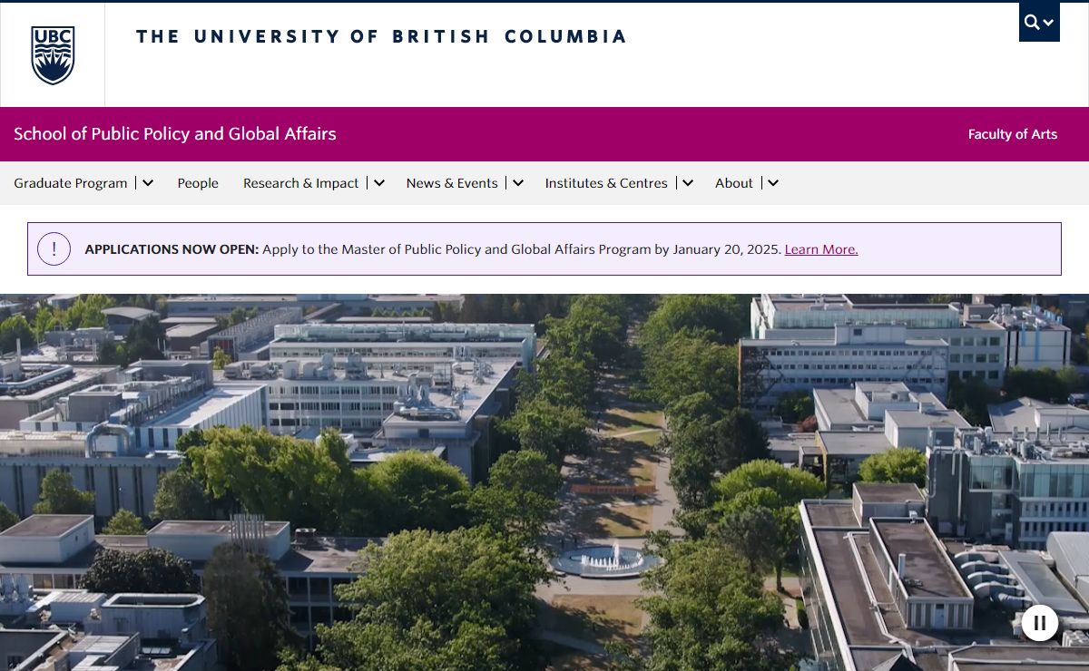 School of Public Policy and Global Affairs | University of British Columbia