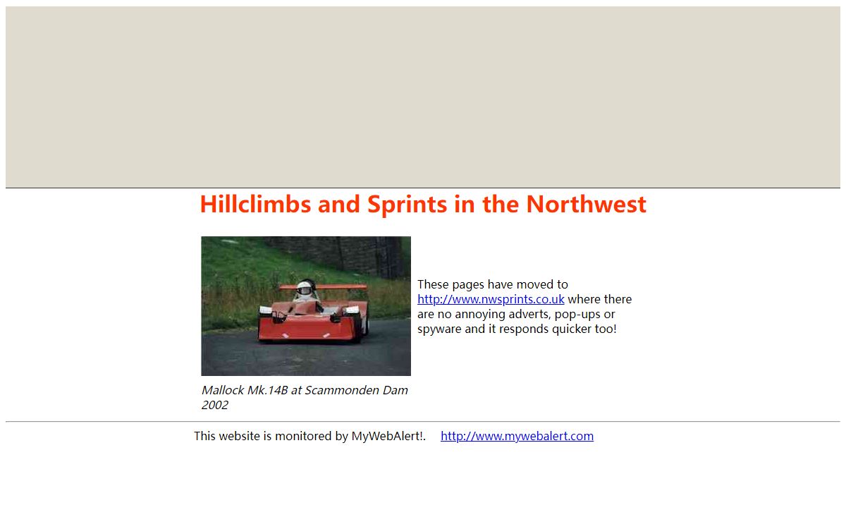 Sprinting and Hillclimbing - UK Northwest: ANWCC, Scammonden Dam, Baitings Dam, Aintree, Three Sisters, 3 Sisters, New Brighton, Ty Croes, Mallock, Van Diemen