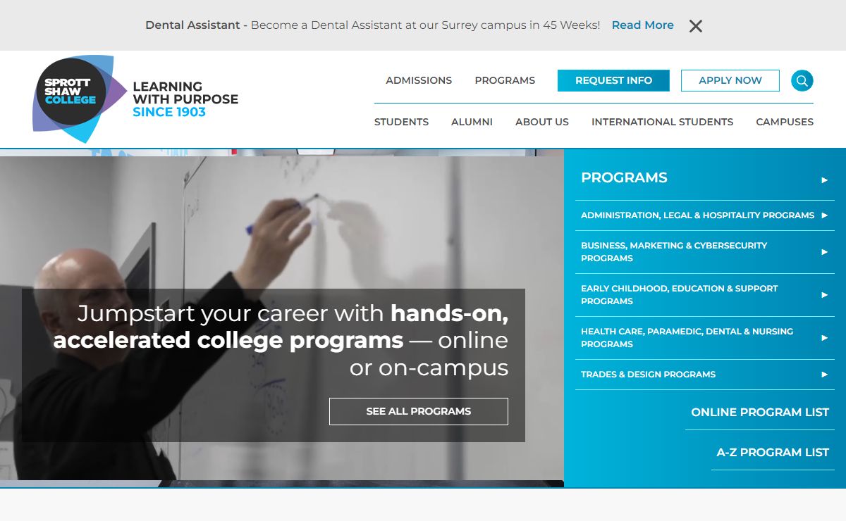 Sprott Shaw College | Learning With Purpose Since 1903