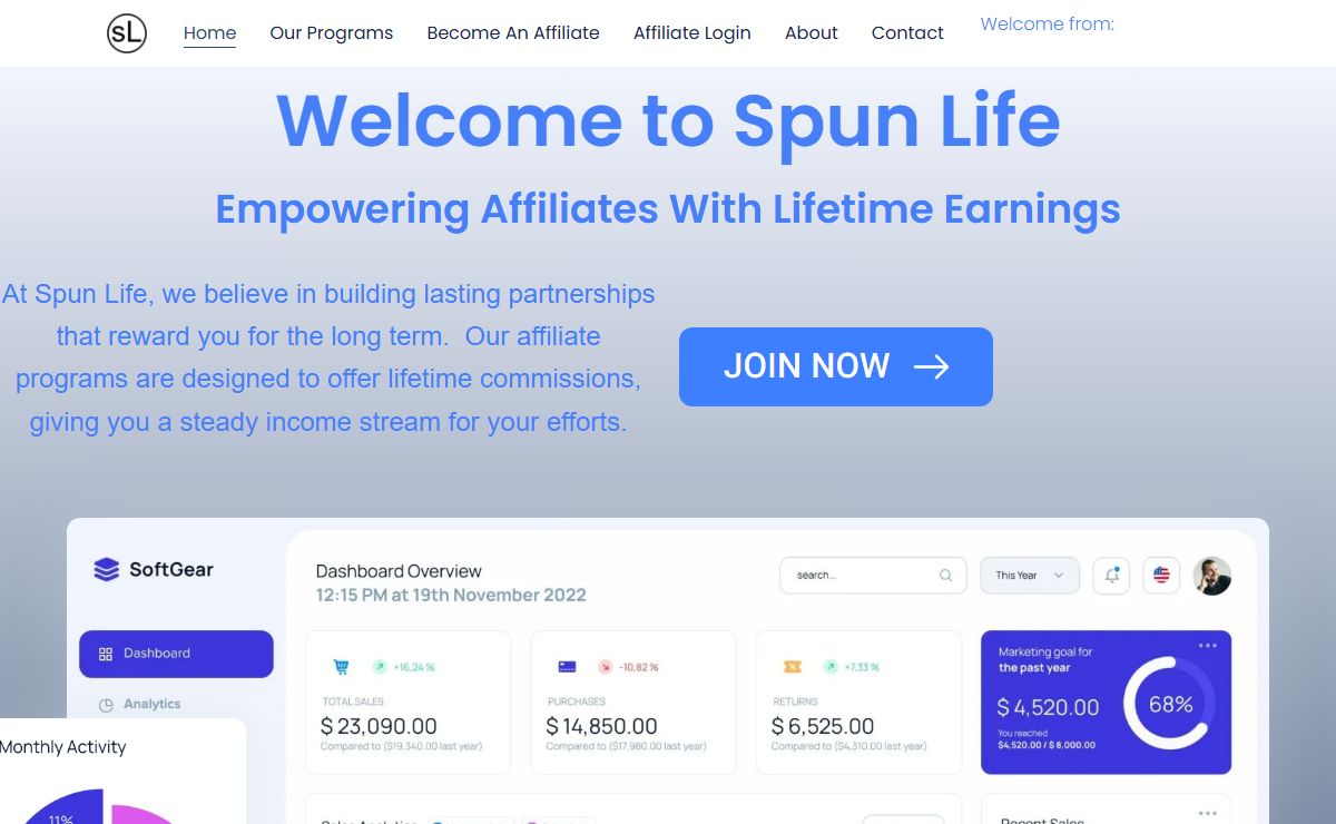 Spun Life – Lifetime Commissions