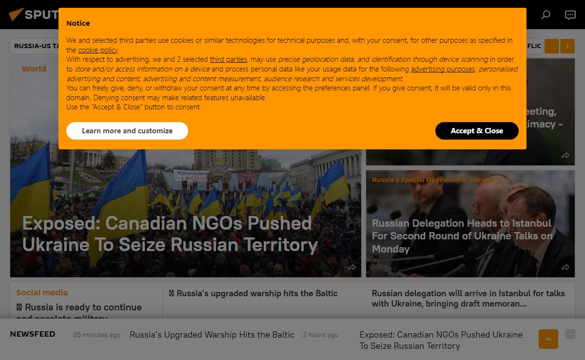 Sputnik News - World News, Breaking News & Top Stories