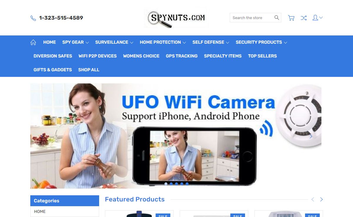 SSINC. SpyNuts.com Online Store