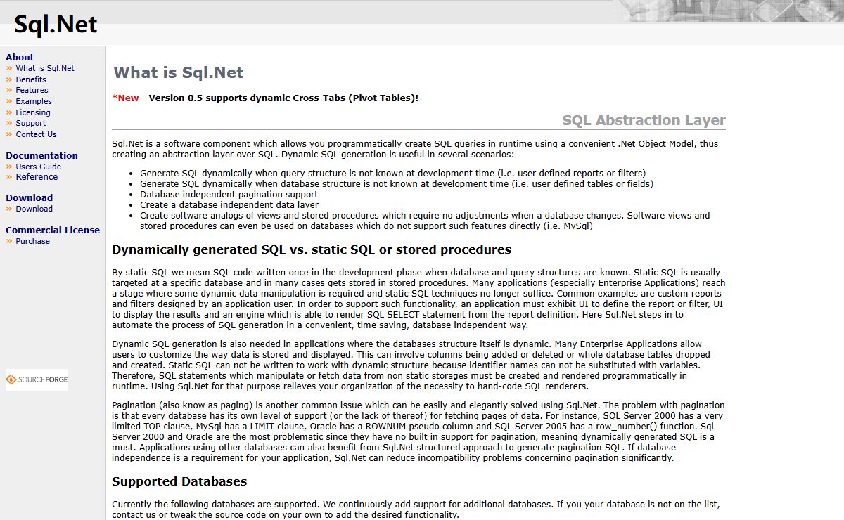 Sql.Net - Programmatically generate SQL in runtime - Sql Object Model