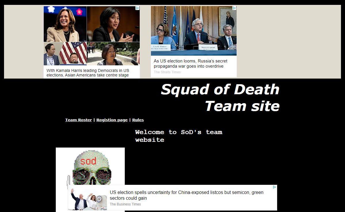 Squad of Death Team site