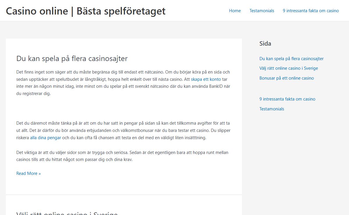 Casino online | Bästa spelföretaget