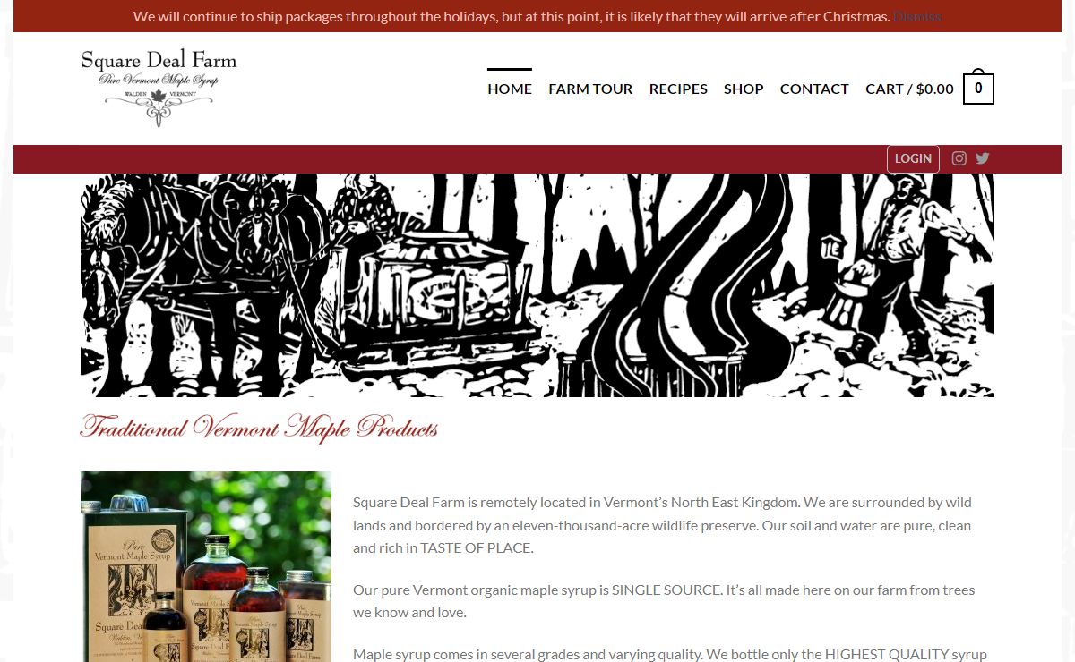 Square Deal Farm – Single-source and Organic Vermont Maple