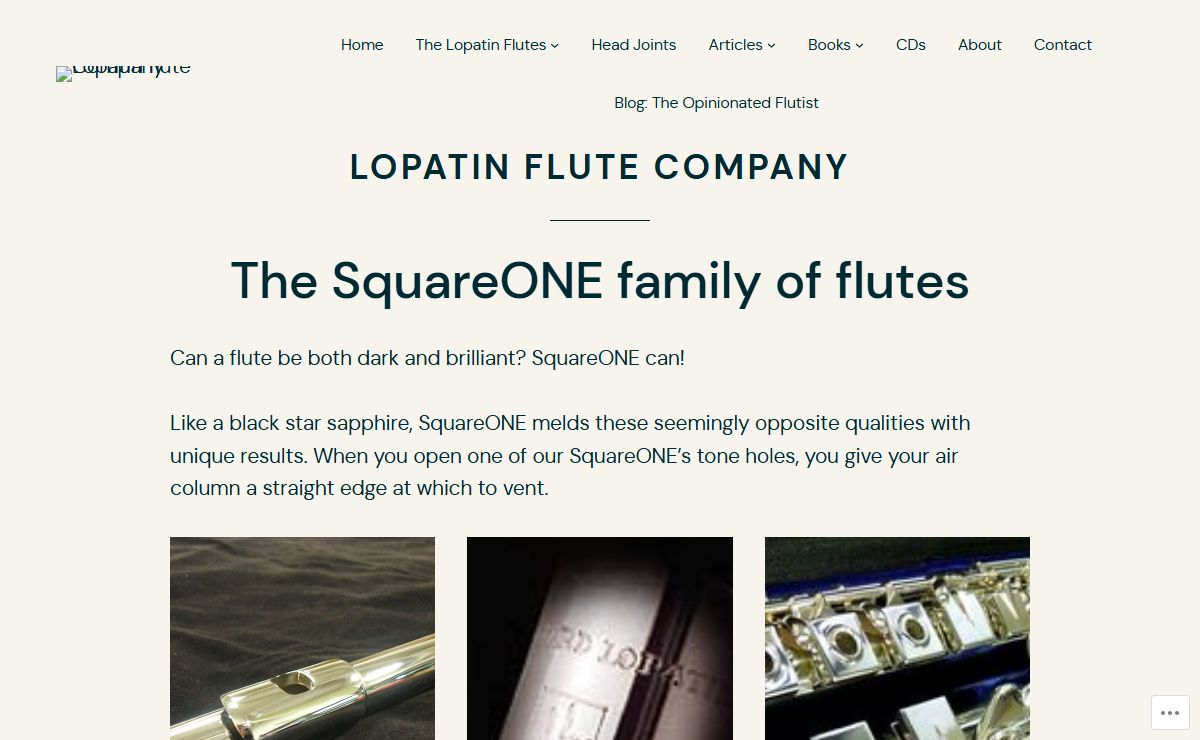 Lopatin flute Company – Handmade flutes, piccolos, alto flutes and head joints in precious metals and stainless steel