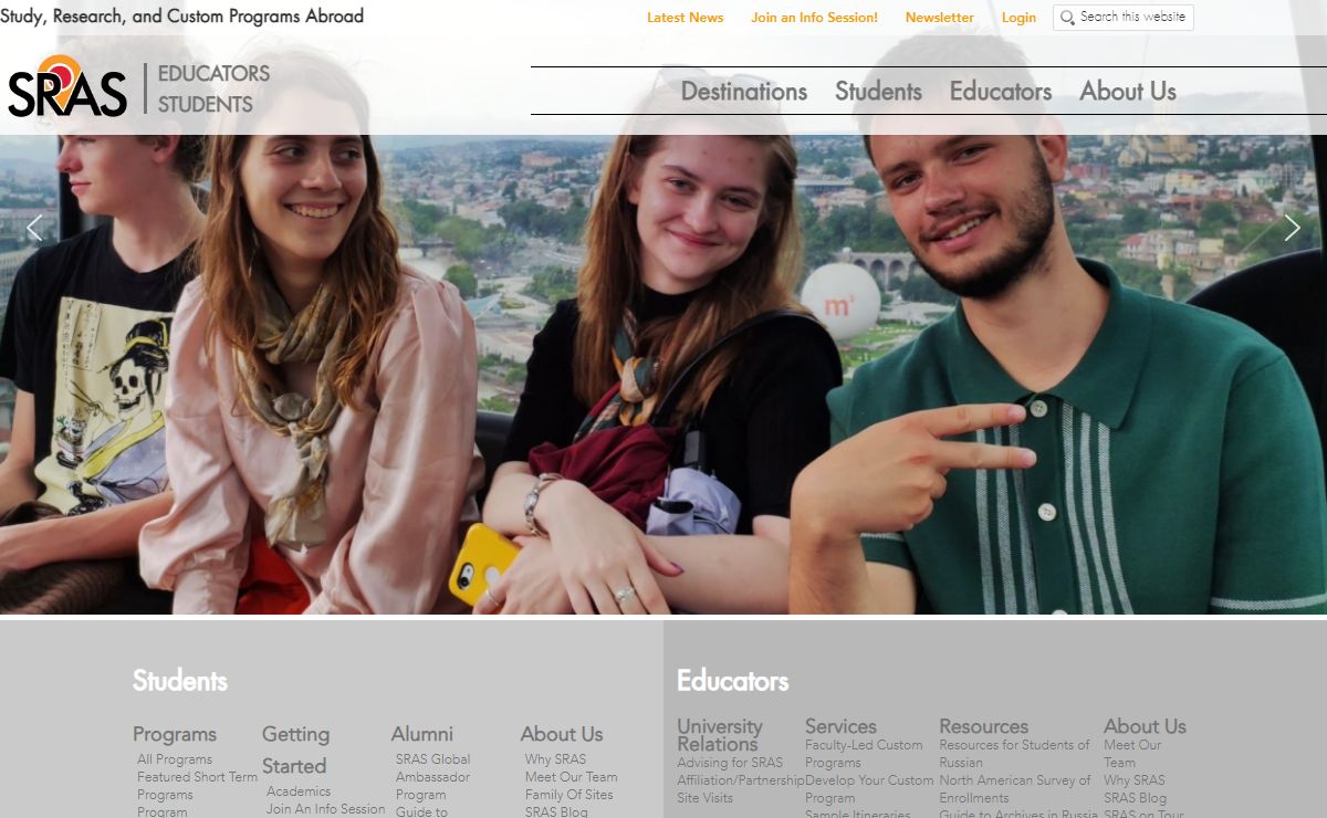 SRAS: Study Abroad, Research Services, Faculty Led Programs