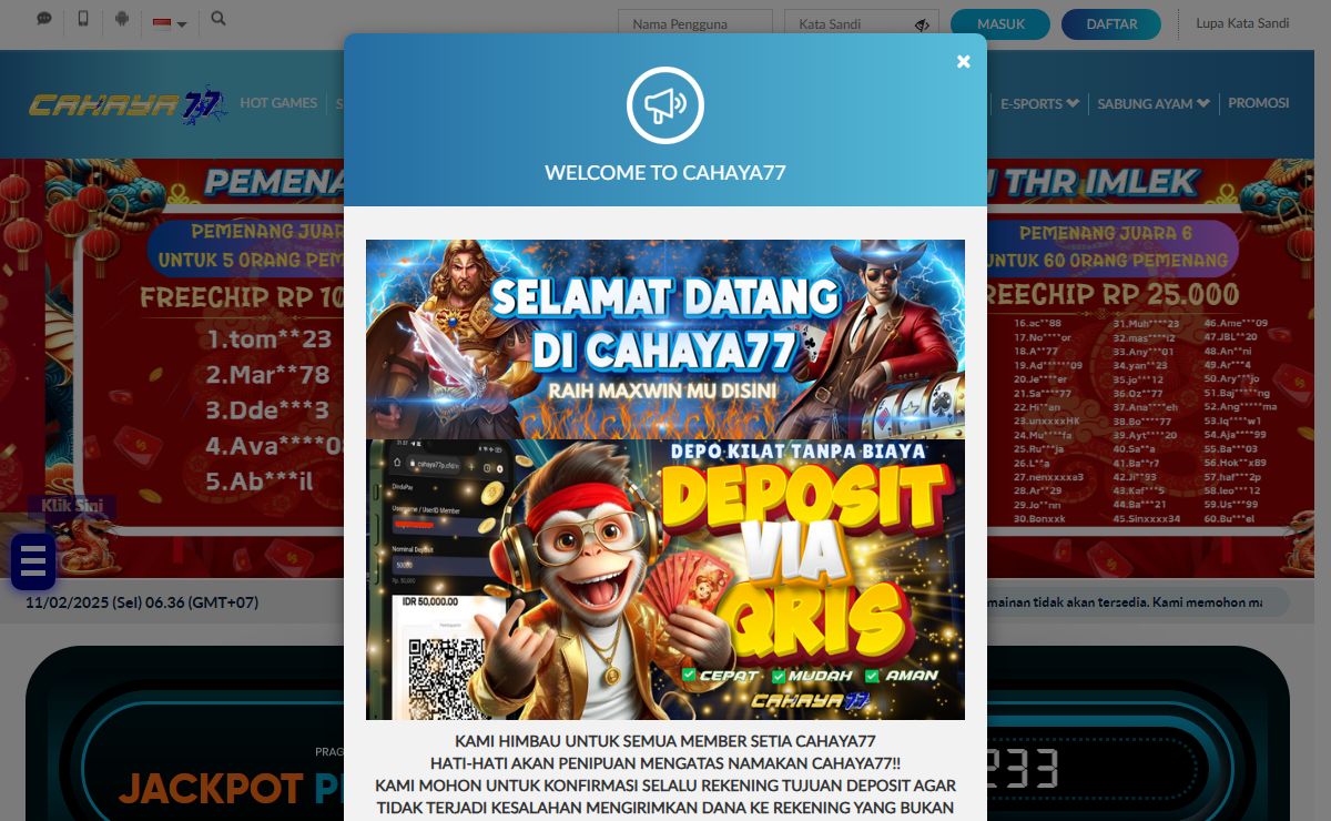 Cahaya77 ! Link Deposit Dana Resmi Dunia Slot77 Gacor Terpercaya