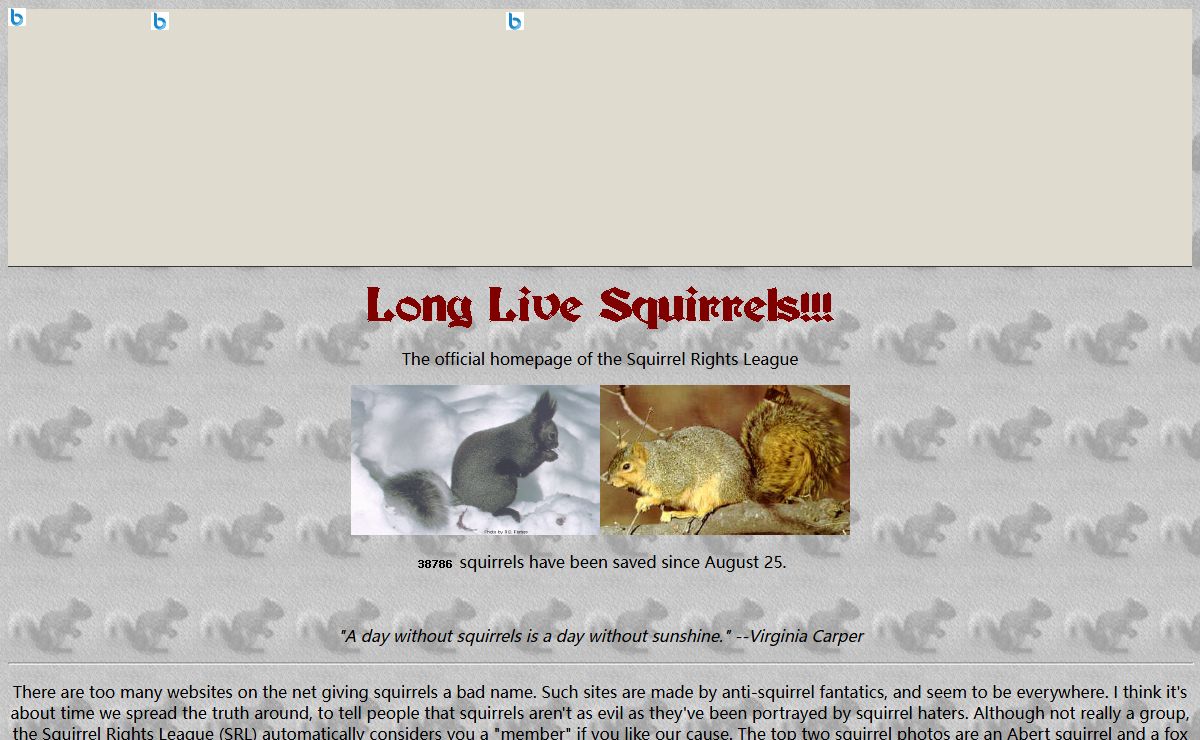 Long Live Squirrels!!!