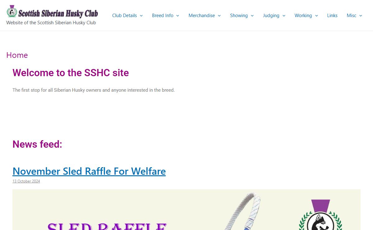 Scottish Siberian Husky Club – Website of the Scottish Siberian Husky Club