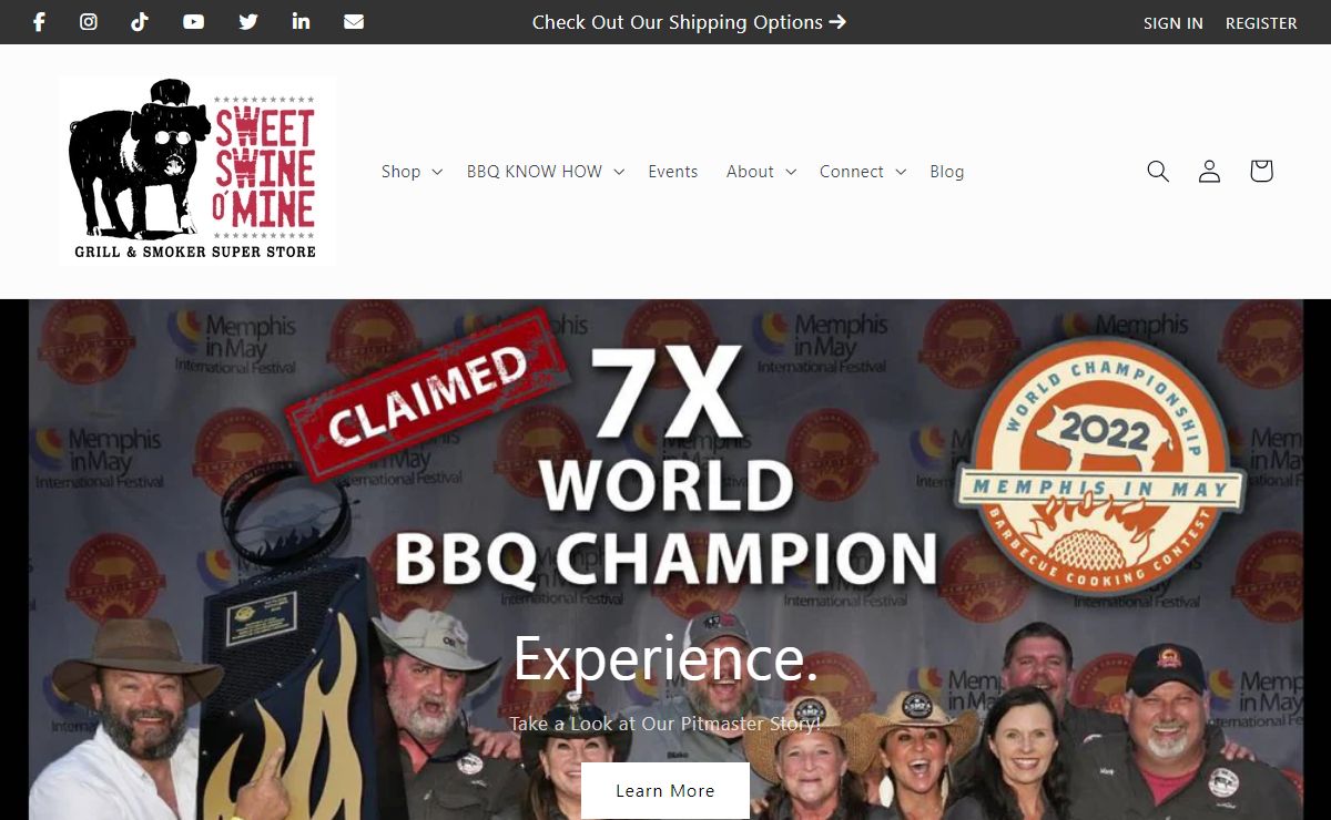 Grills, Smokers, BBQ Sauces, BBQ Rubs, and More – Sweet Swine O' Mine