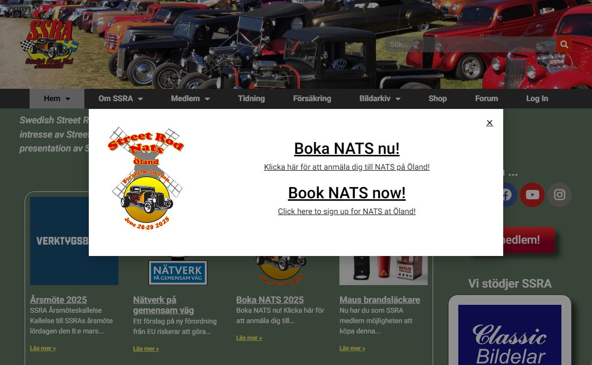 SSRA – Swedish Street Rod Association