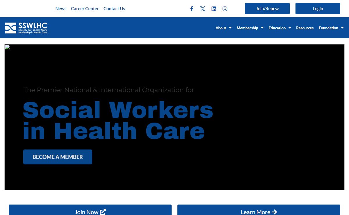 Society for Social Work Leadership in Healthcare