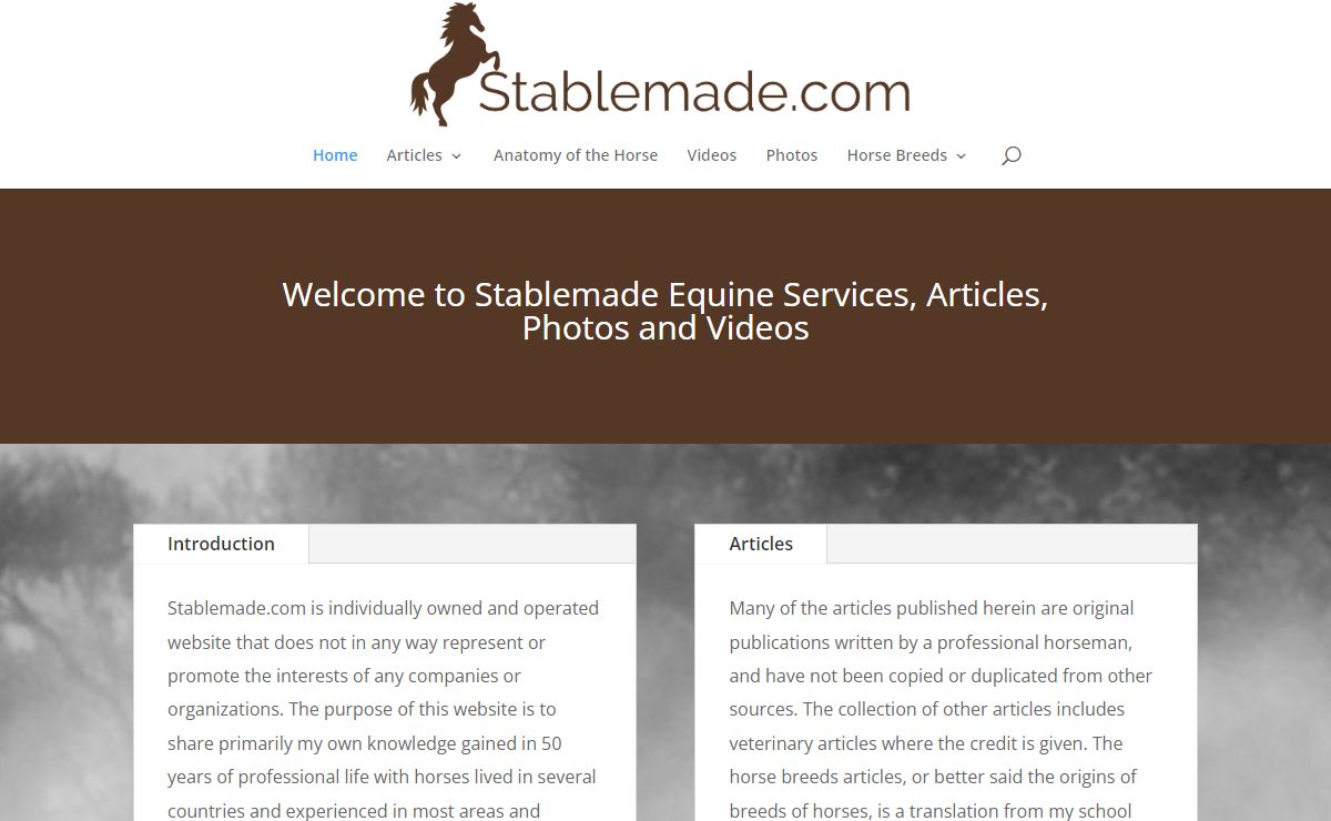 Stablemade.com Equine Horse Articles, Tips, Information