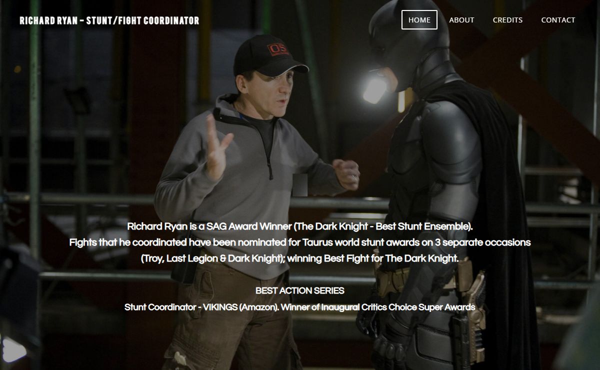 RICHARD RYAN - STUNT/FIGHT COORDINATOR - Home