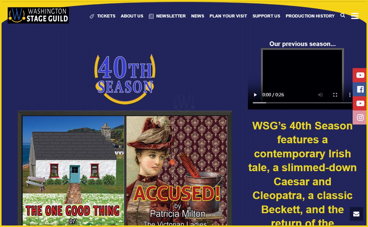 Washington Stage Guild | Stage Play Washington DC‎ Smart theatre for a smart town