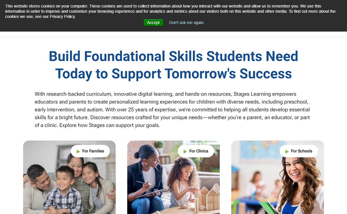 Stages Learning Early Childhood, Autism & Special Ed Solutions