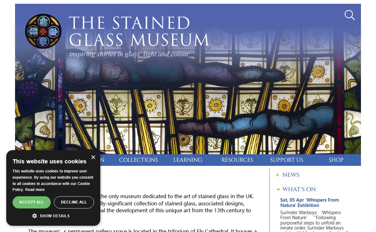 Visiting the Stained Glass Museum Ely The Stained Glass Museum, Ely