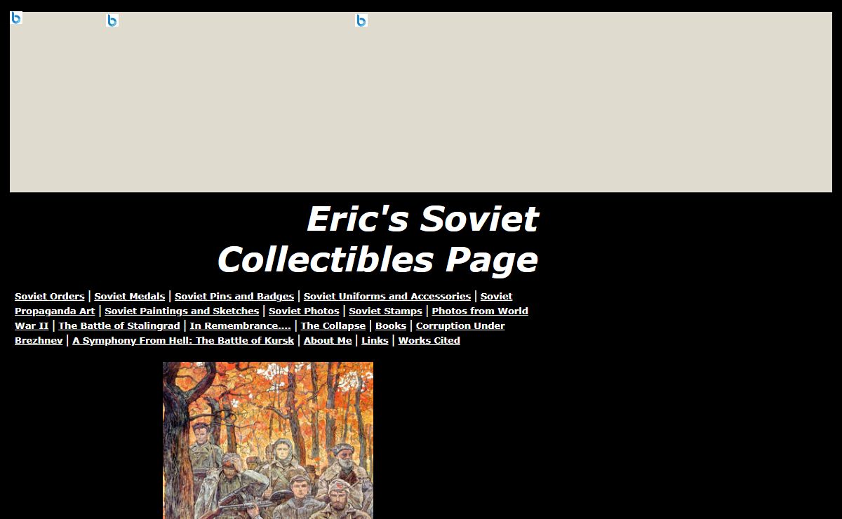 Eric's Soviet Collectibles Page