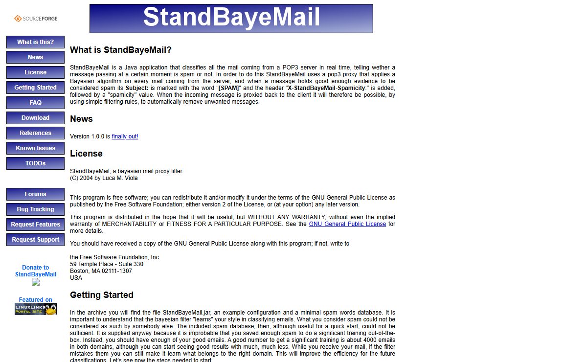 StandBayeMail