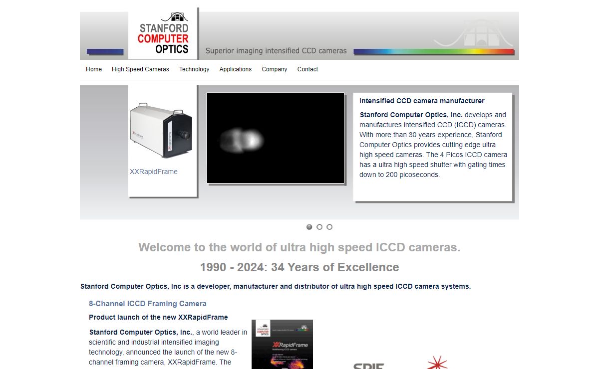 ICCD Camera Systems by Stanford Computer Optics