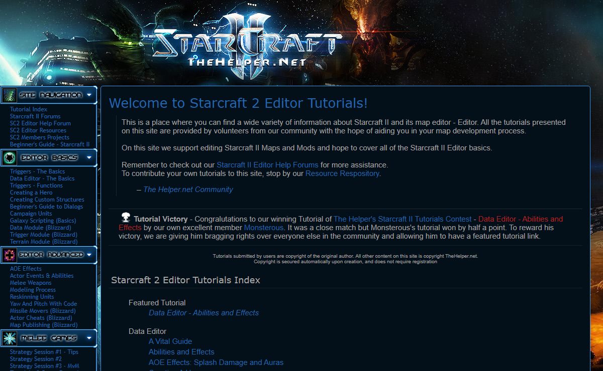 Starcraft 2 Galaxy Editor Tutorials
