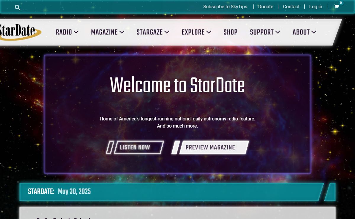Home — StarDate Online