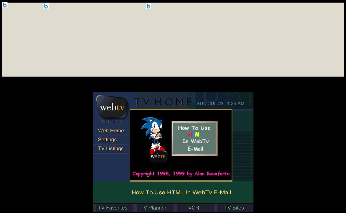 How To Use HTML In WebTv E-Mail