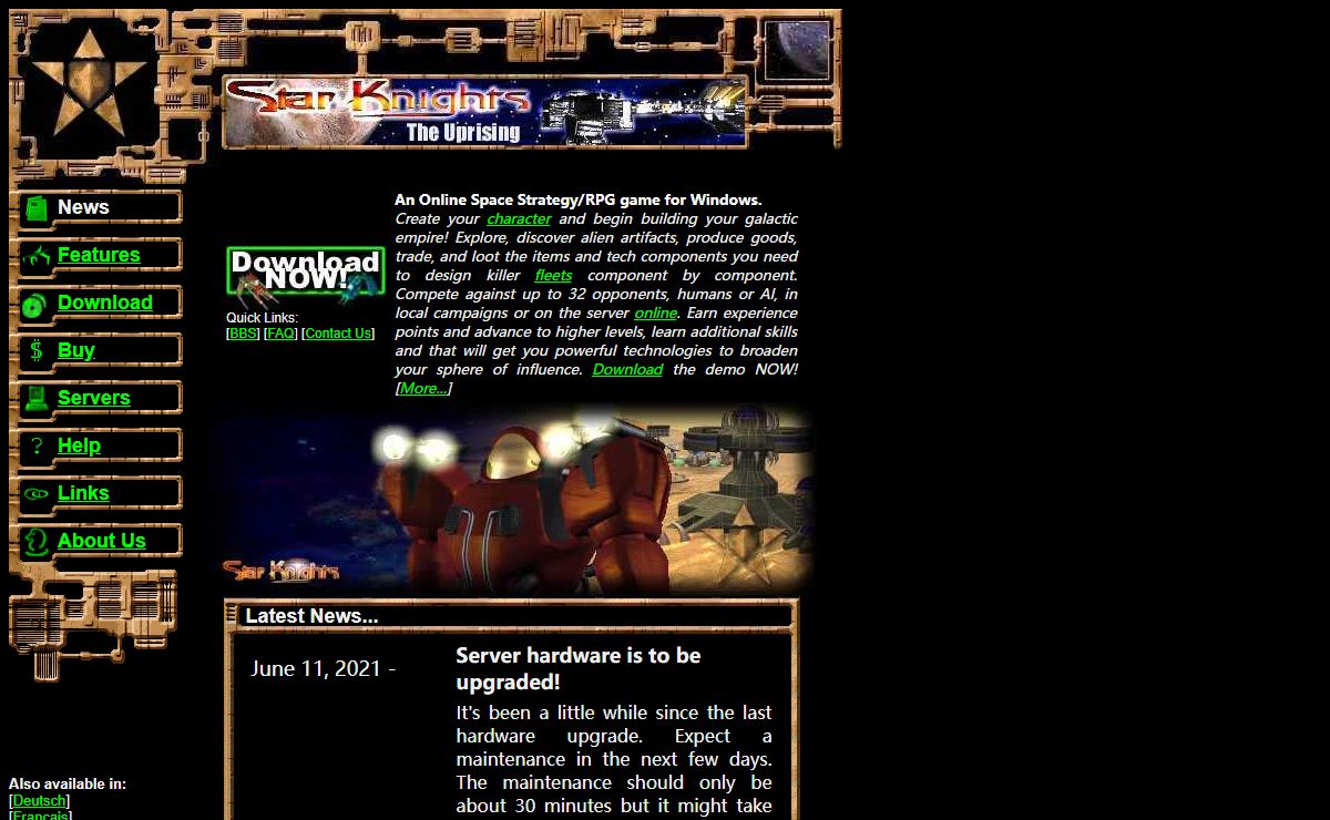 StarKnights: An Online Strategy/RPG Game. Come play with us for free!