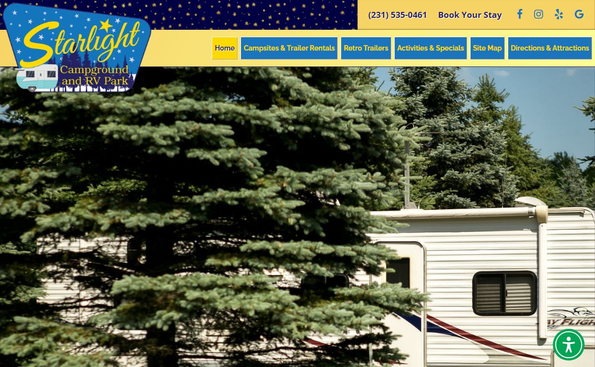 Starlight Campground & RV Park | Mancelona, Michigan