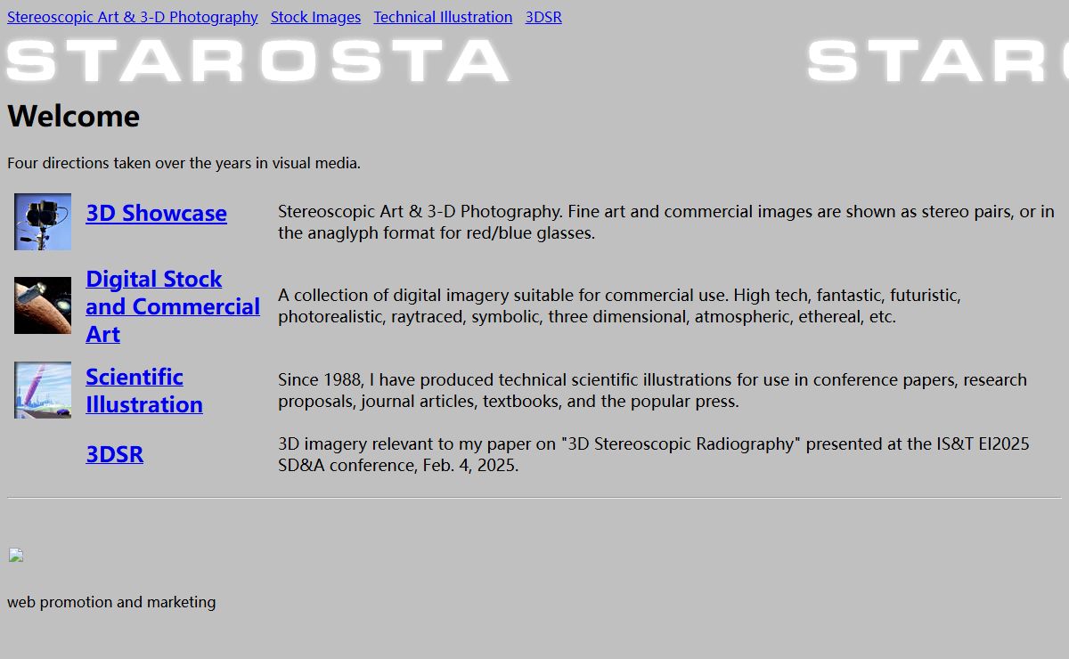Starosta: DigitalArt, Images, Stereoscopy, Technical Illustration