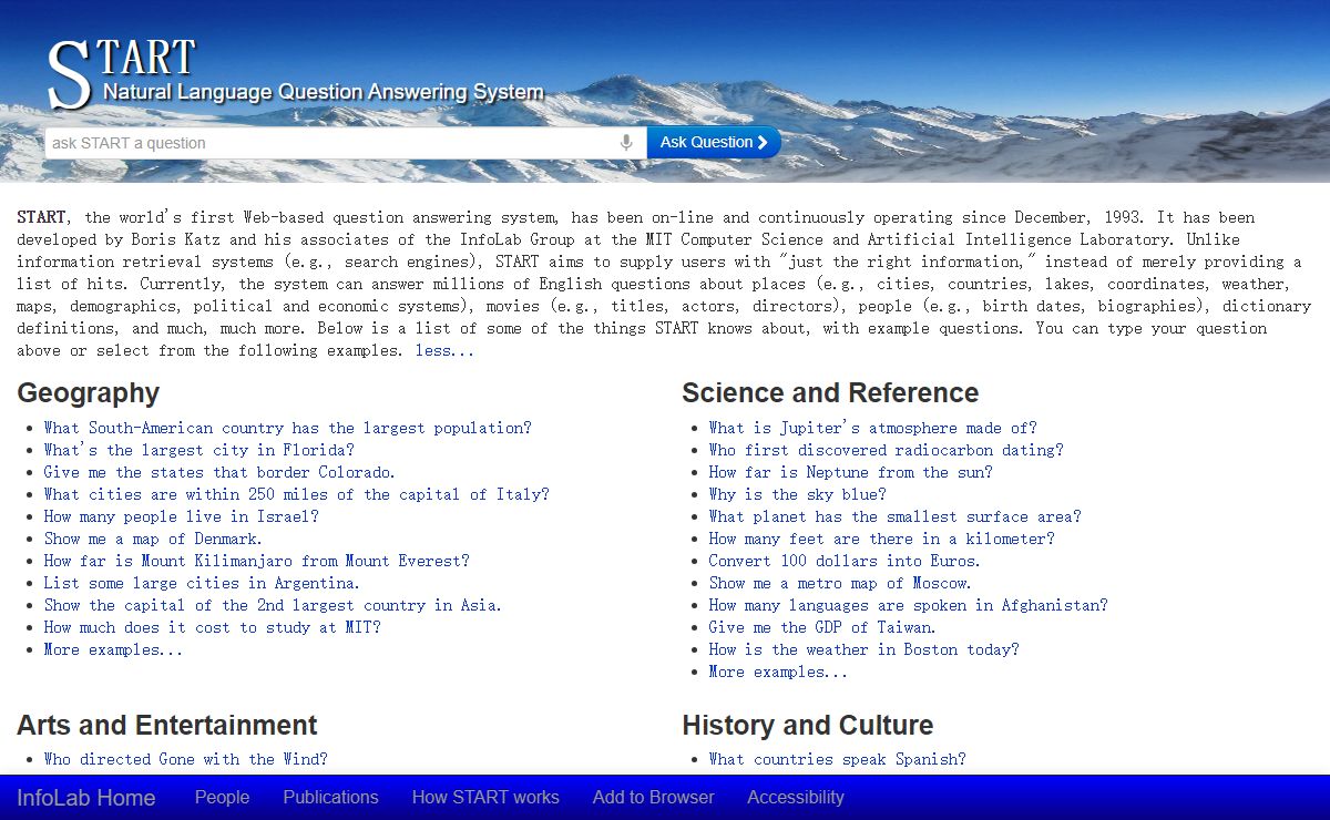 The START Natural Language Question Answering System