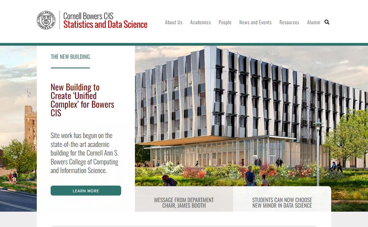 Cornell University Department of Statistics and Data Science |