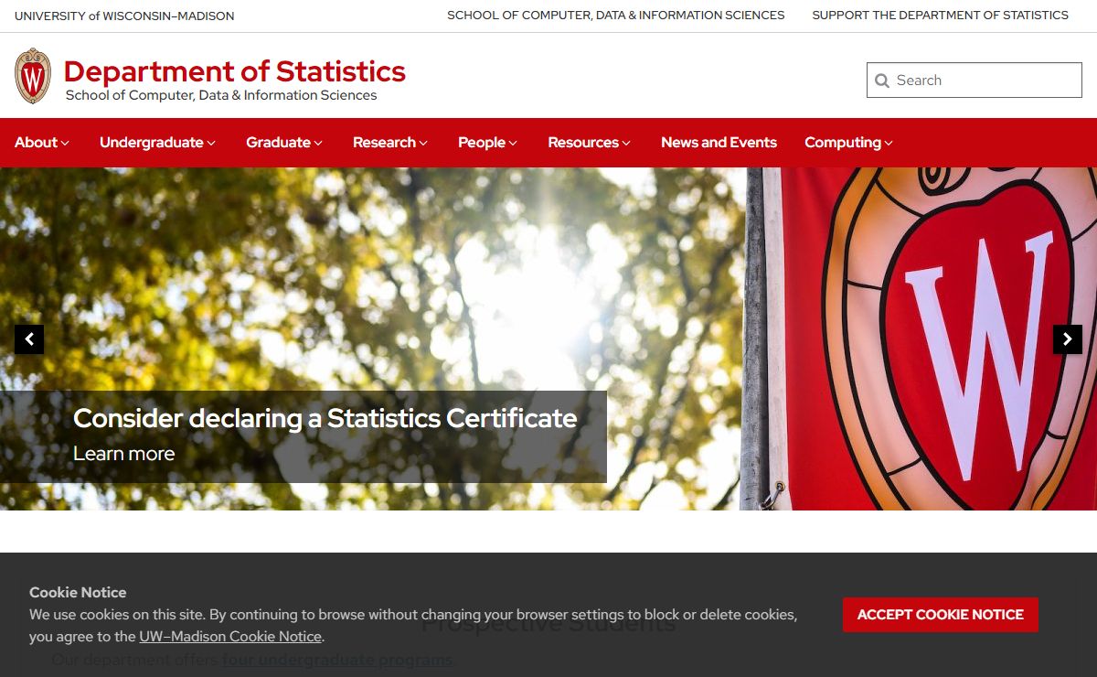 Department of Statistics – School of Computer, Data & Information Sciences – UW–Madison