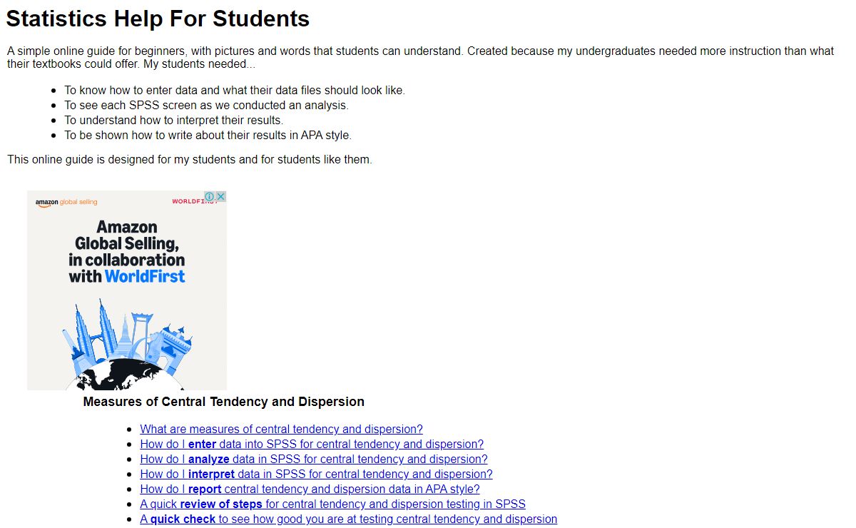 Statistics Help for Students