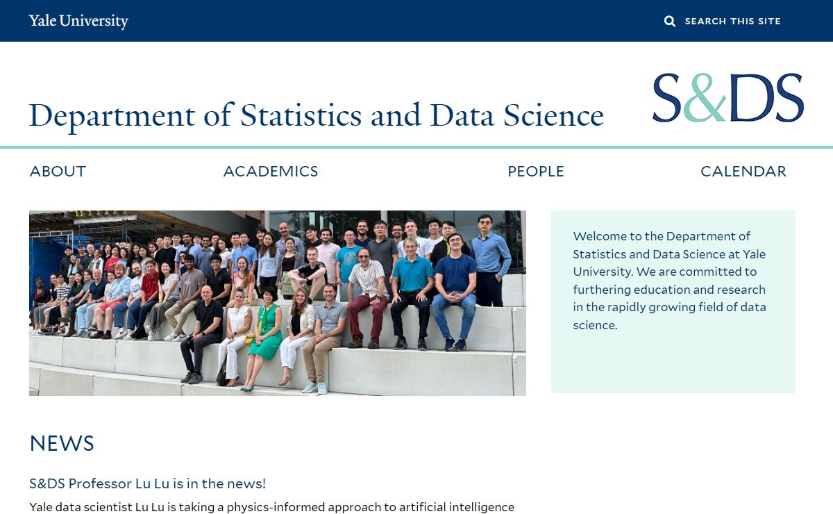 Welcome | Department of Statistics and Data Science