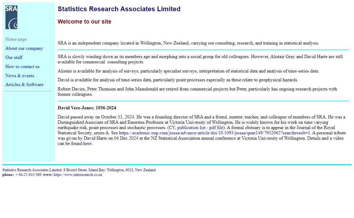 Statistics Research Associates Limited