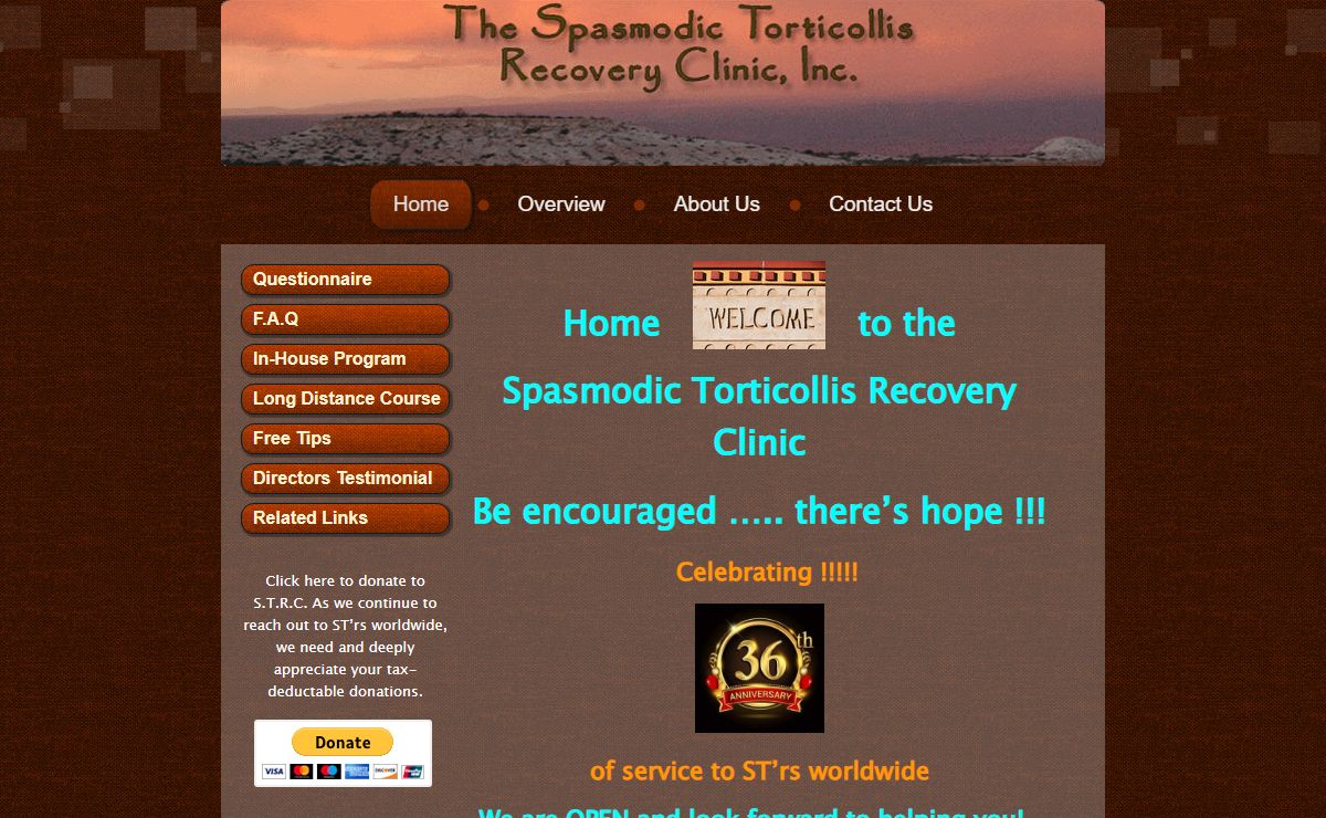 Spasmodic Torticollis Recovery Clinic