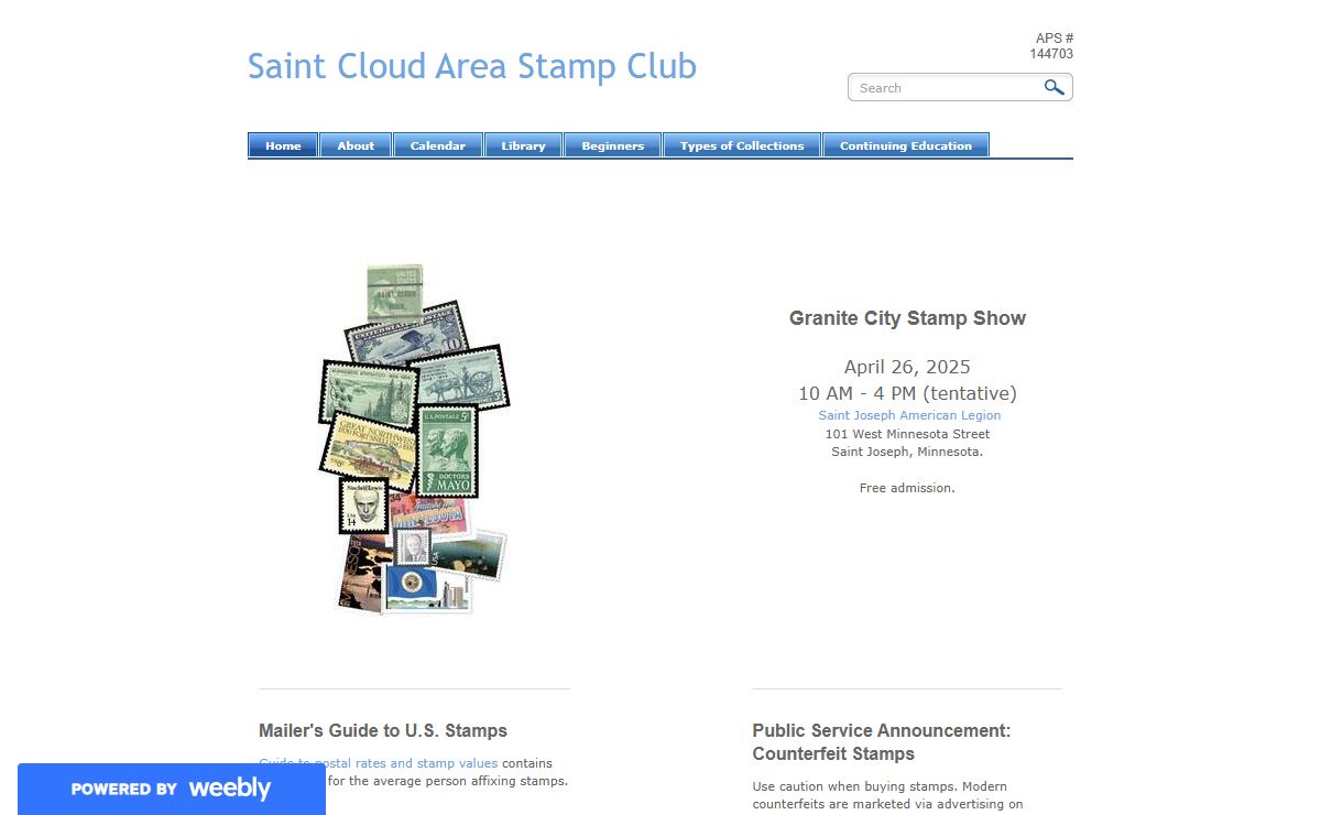 Saint Cloud Area Stamp Club - Saint Cloud Area Stamp Club