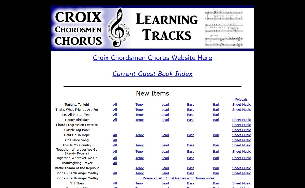 Croix Chordsmen Chorus