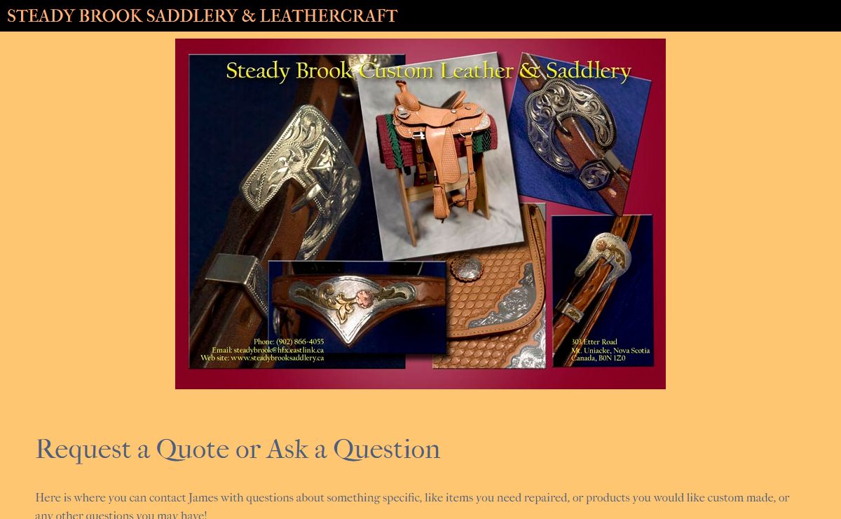 Steady Brook Saddlery & Leathercraft