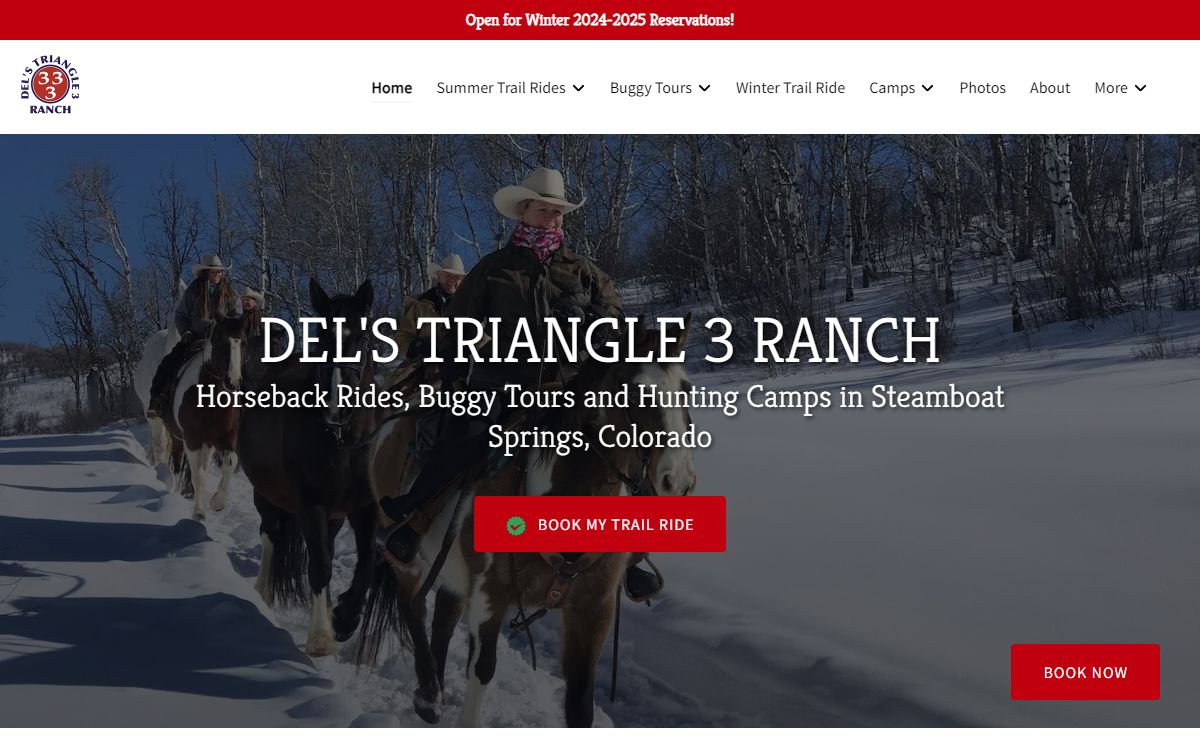 Del's Triangle 3 Ranch | Horseback Riding Steamboat Springs