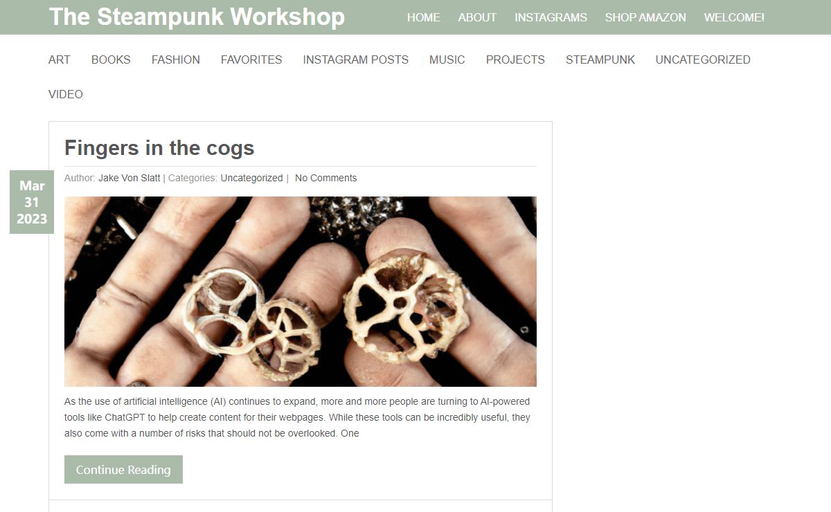 The Steampunk Workshop