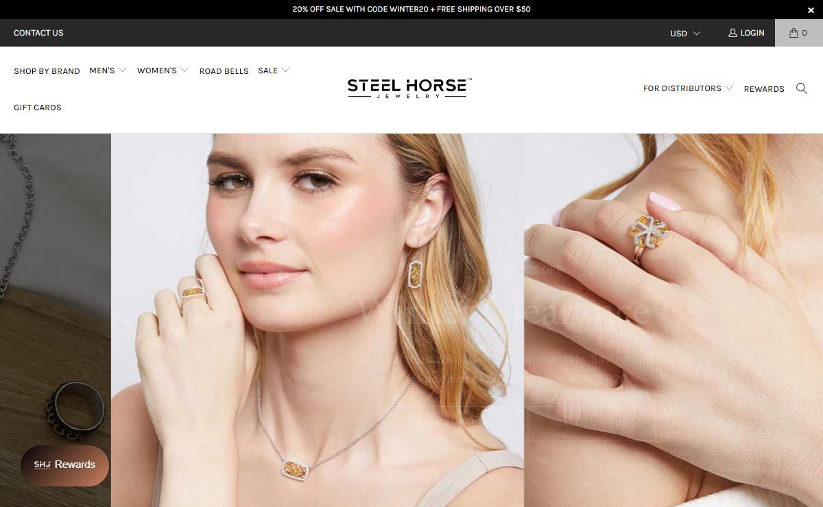 Steel Horse Jewelry: Waterproof. Tarnish-proof. Adventure-proof.