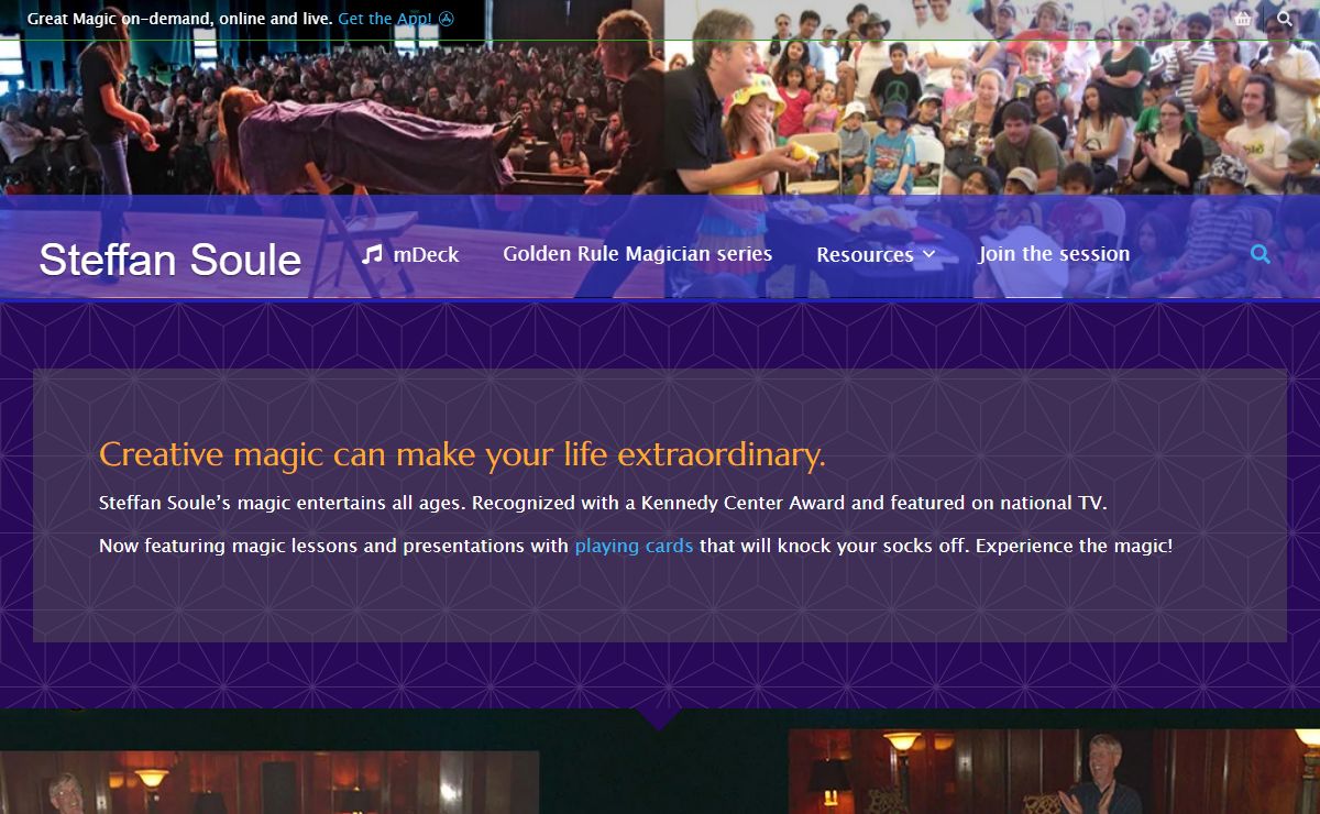 Magic online and in person by Steffan Soule and friends – Interactive theatrical magic online and live for conferences, assemblies, events.