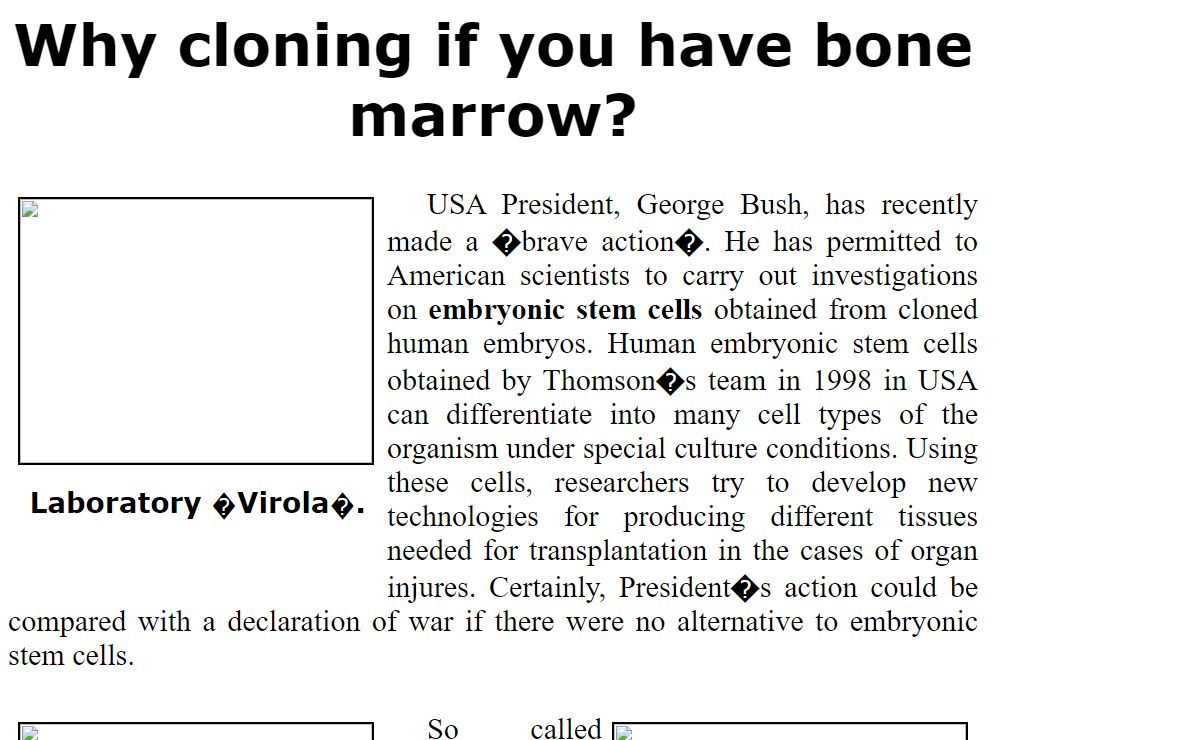 Why cloning if you have bone marrow?
